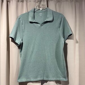 J. Crew Green Polo Shirt Soft Cotton Casual